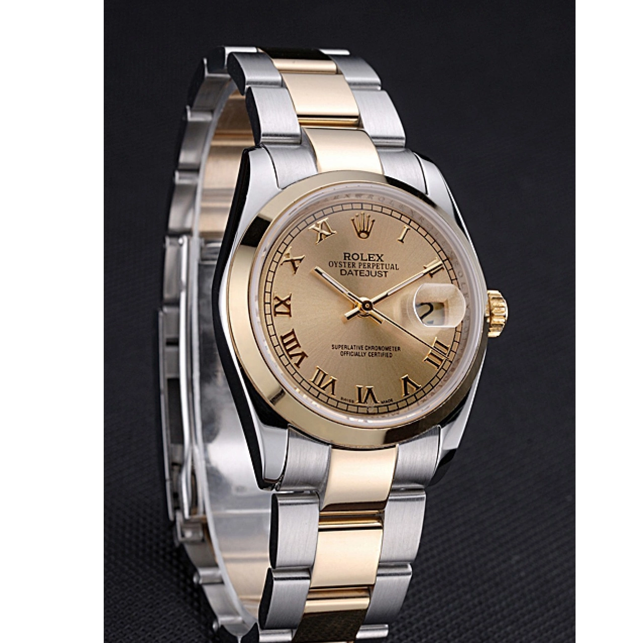 Aaa replica And 622265 Gold Datejust Dial Rolex Steel Case Gold Stainless 0601